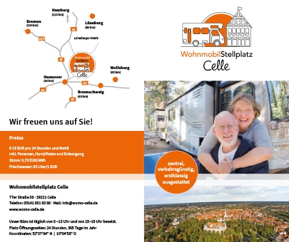 Neuer Wohnmobilstellplatz Flyer