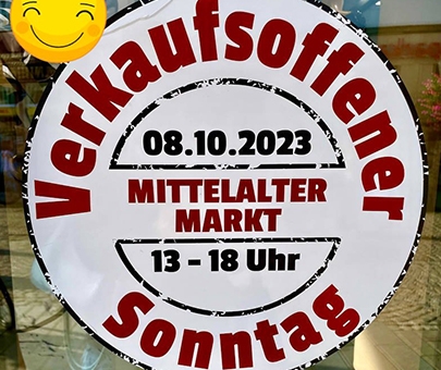 Verkaufsoffener Sonntag und Mittelaltermarkt